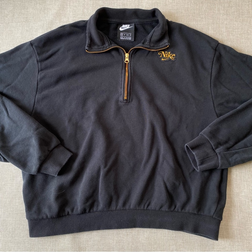 Nike Cropped Quarter-Zip Sweater